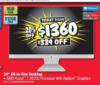 JB Hi-Fi 24" All-In-One Desktop offer
