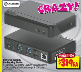 JB Hi-Fi Universal Twin HD Docking Station offer