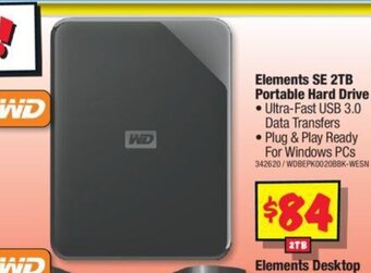 Elements SE 2TB Portable Hard Drive