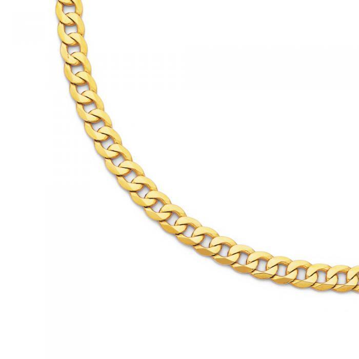 9ct gold 60cm solid curb chain offer at Prouds