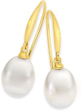 Prouds 9ct gold cultured freshwater pearl earrings offer
