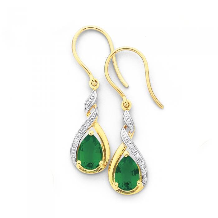 Prouds deals emerald earrings