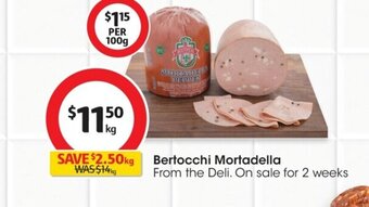 Coles Bertocchi Mortadella offer