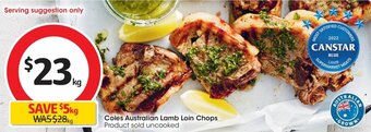 Coles Coles Australian Lamb Loin Chops offer