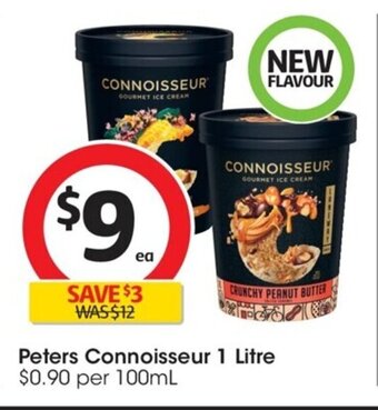 Coles Peters Connoisseur 1 Litre offer
