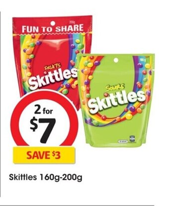 Skittles 160g-200g
