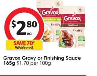 Coles Gravox Gravy or Finishing Sauce 165g offer