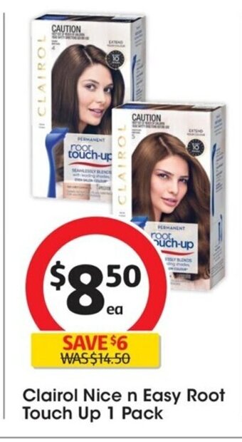 Coles Clairol Nice n Easy Root Touch Up 1 Pack offer