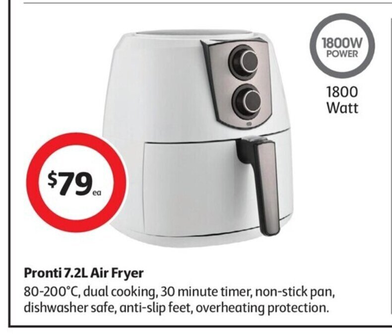 Pronti 7.2L Air Fryer offer at Coles