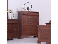 LivingStyles Lucchese African Walnut Timber Tallboy offer