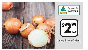Foodworks Loose brown onions offer