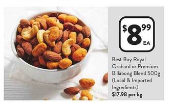 Foodworks Best buy royal orchard or premium billabong blend offer