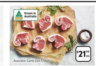 Australian lamb loin chops