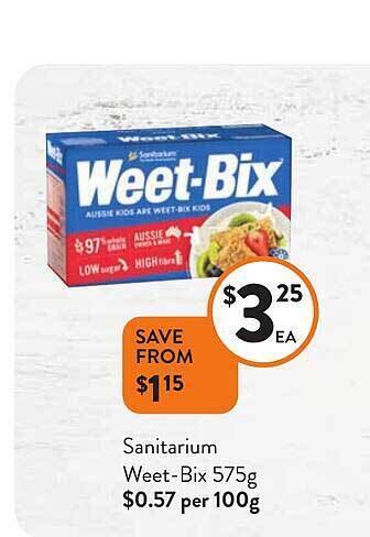 Foodworks Sanitarium weet-bix offer