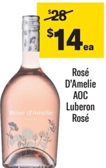Coles Rosé D'Amelie AOC Luberon Rosé offer