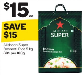Woolworths Alishaan Super Basmati Rice 5 kg offer