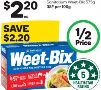 Woolworths Sanitarium Weet-Bix 575g offer
