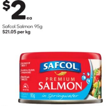 Woolworths Safcol Salmon 95g offer