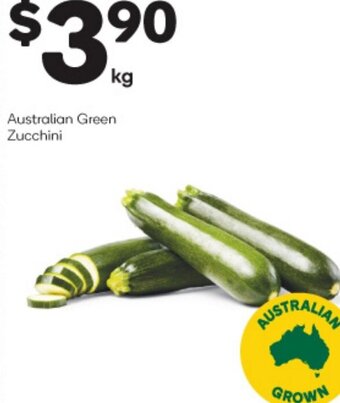 Woolworths Australian Green Zucchini offer