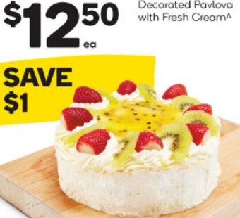Woolworths Decorated Pavlova with Fresh Cream offer