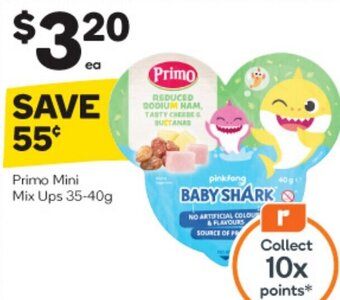 Woolworths Primo Mini Mix Ups 35-40g offer