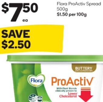 Woolworths Flora ProActiv Spread 500g offer