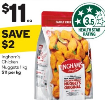 Woolworths Ingham's Chicken Nuggets 1 kg offer