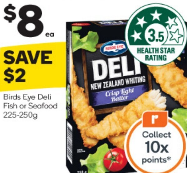 Birds Eye Deli Fish or Seafood 225250g offer at Woolworths