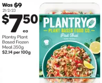 Woolworths Plantry Plant Based Frozen Meal 350g offer
