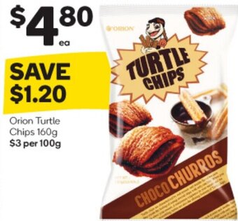 Woolworths Orion Turtle Chips 160g offer