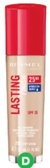 Woolworths Rimmel Lasting Finish Full Coverage Foundation SPF 20 30ml offer