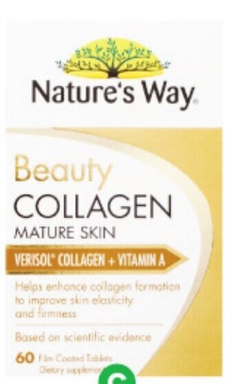 Woolworths Nature's Way Beauty Collagen Mature Skin Tablets Pk 60 offer
