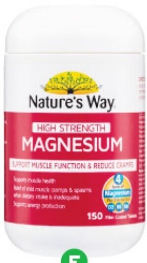 Woolworths Nature's Way High Strength Magnesium Tablets Pk 150 offer