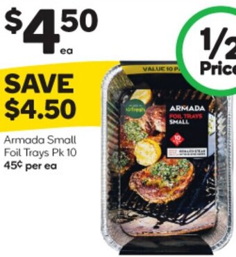 Armada Small Foil Trays Pk 10