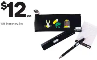 Woolworths WB Stationery Set offer
