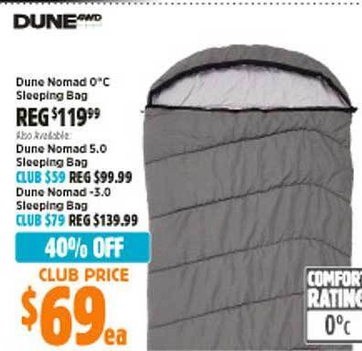 Dune shop sleeping bag