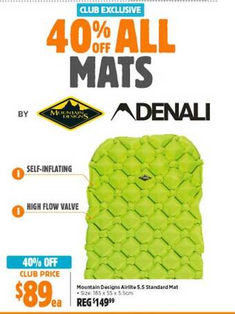 Mountain designs airlite 5.5 standard mat