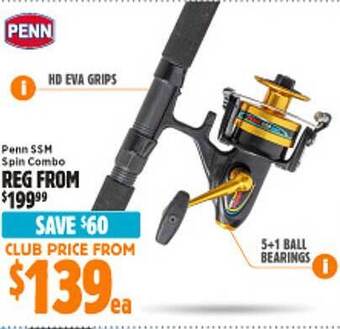 Anaconda Penn ssm spin combo offer