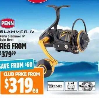 Anaconda Penn slammer iv spin reel offer