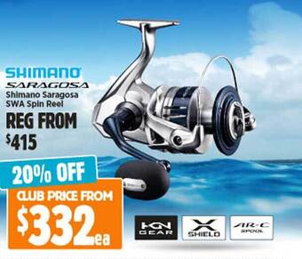 Anaconda Shimano saragosa swa spin reel offer