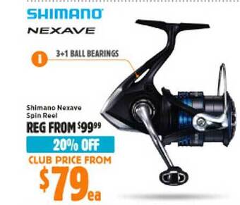 Anaconda Shimano nexave spin reel offer