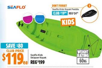 Anaconda Seaflo kids skipper kayak offer