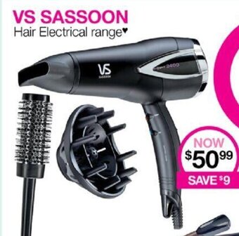 Priceline VS SASSOON Hair Electrical Range offer