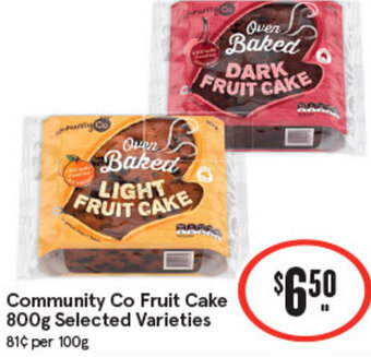 IGA Community Co Fruit Cake 800g offer