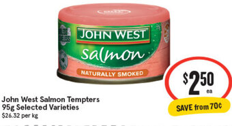 IGA John West Salmon Tempters 95g offer