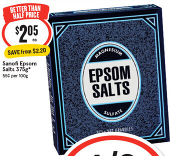 IGA Sanofi Epsom Salts 375g offer