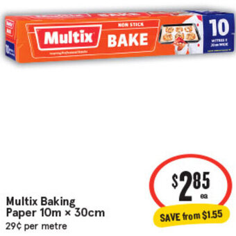 IGA Multix Baking Paper 10mx30cm offer