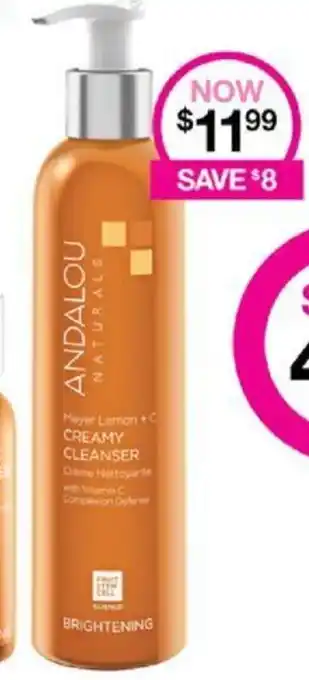Priceline Andalou Naturals Creamy Cleanser Brightening offer