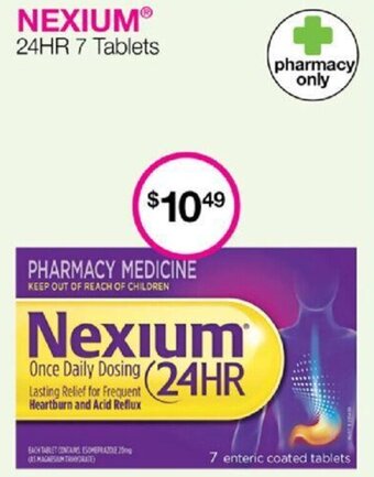 Priceline Nexium 24HR 7 Tablets offer