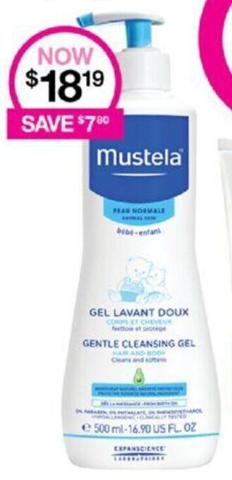 Priceline Mustela Gentle Cleansing Gel 500mL offer